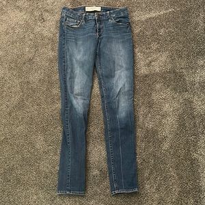 Blue Abercrombie and Fitch low rise skinny jeans size 2 regular